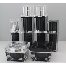 30ml 50ml Luxury Square Acrylic(PMMA) Airless Pump Cosmetic Bottles